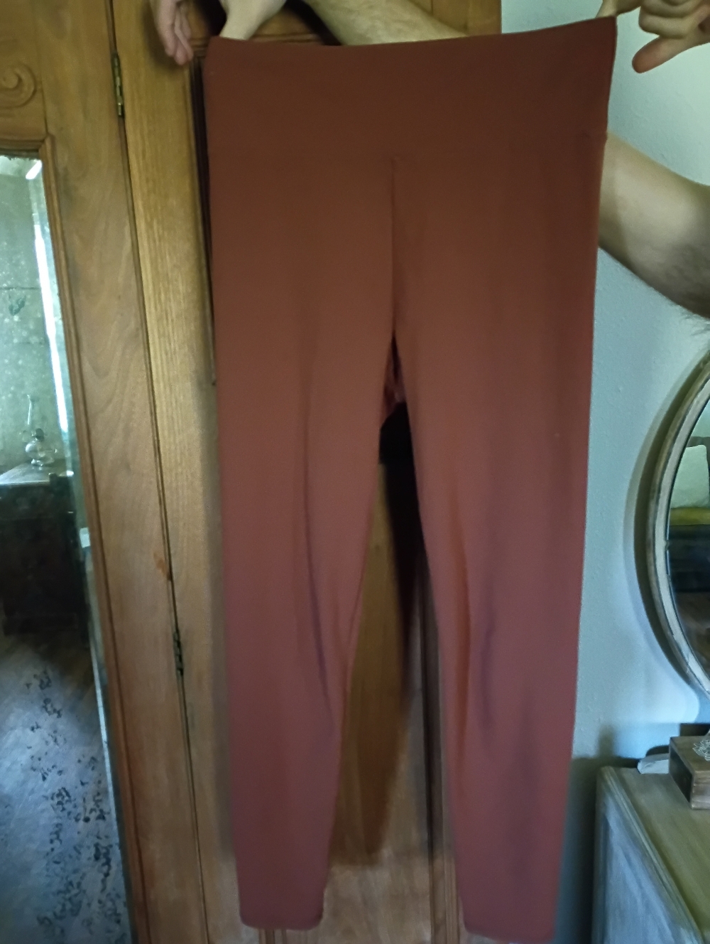 Threads 4 Thought Reactive Cotton Rust Brown High-Waist Leggings